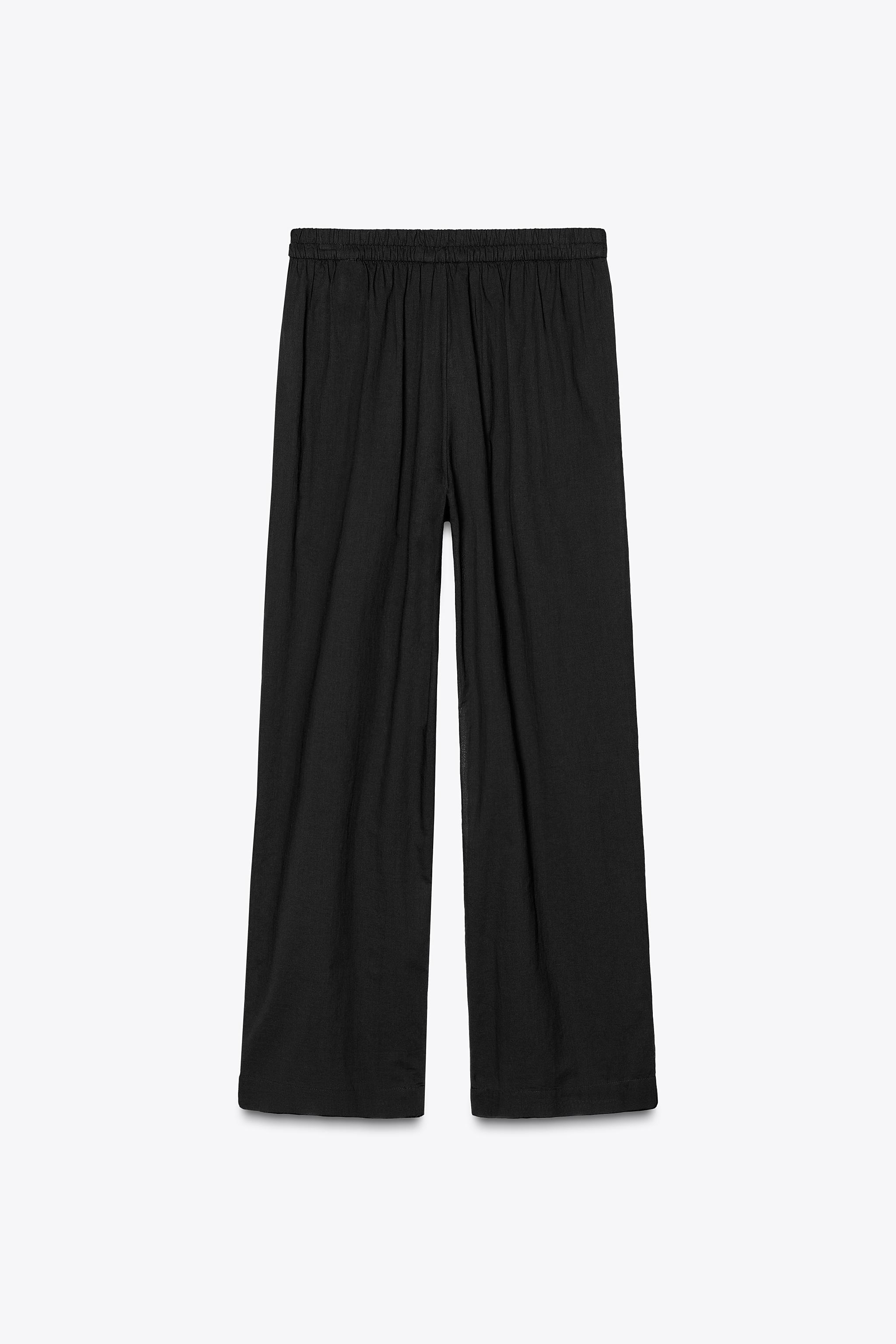 PLEATED PANTS ZW COLLECTION - Black | ZARA United States