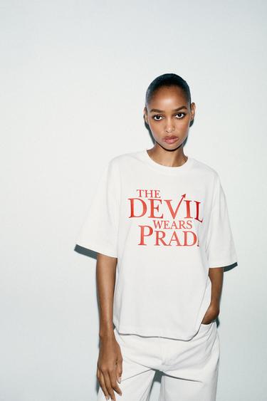 THE DEVIL WEARS PRADA T-SHIRT - White by Zara - Image 1