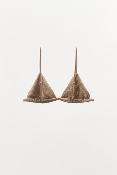 SOUTIEN-GORGE TRIANGLE BIJOUX - Beige de Zara - Image 1