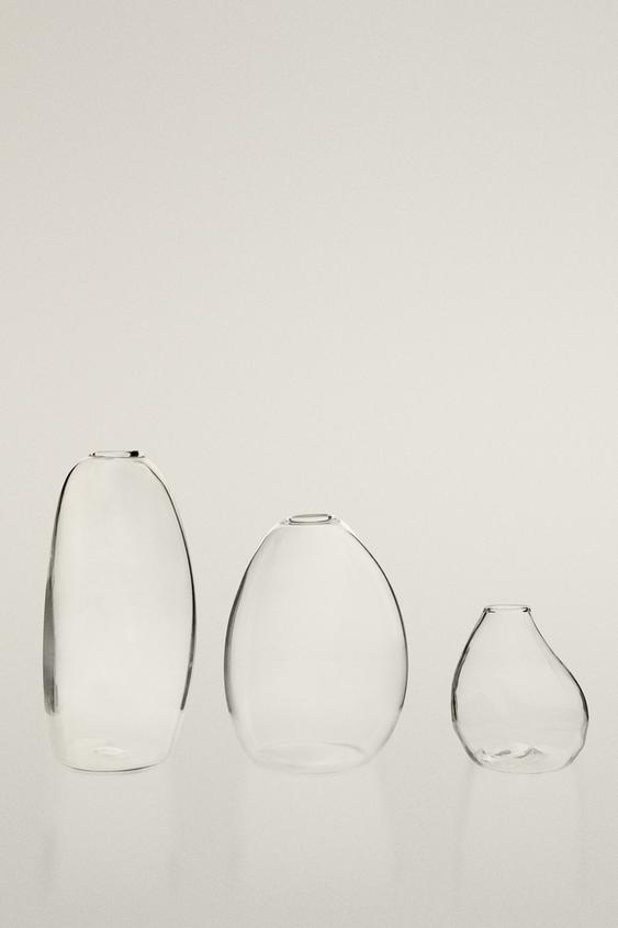 Zaras LITEN OREGELBUNDEN GLASVAS - Genomskinlig - Bild 0
