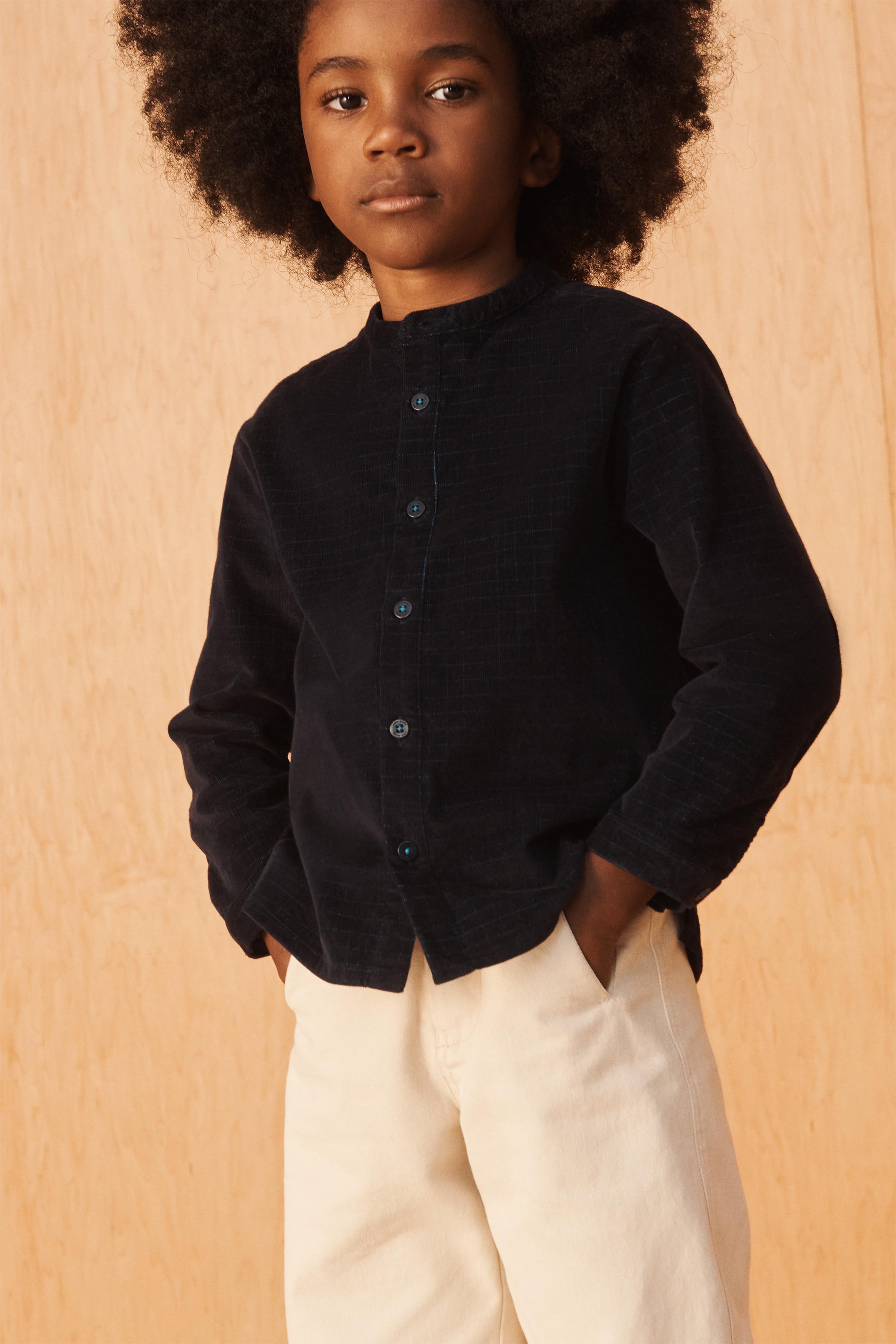 LIMITED EDITION STRIPED MICRO CORDUROY SHIRT