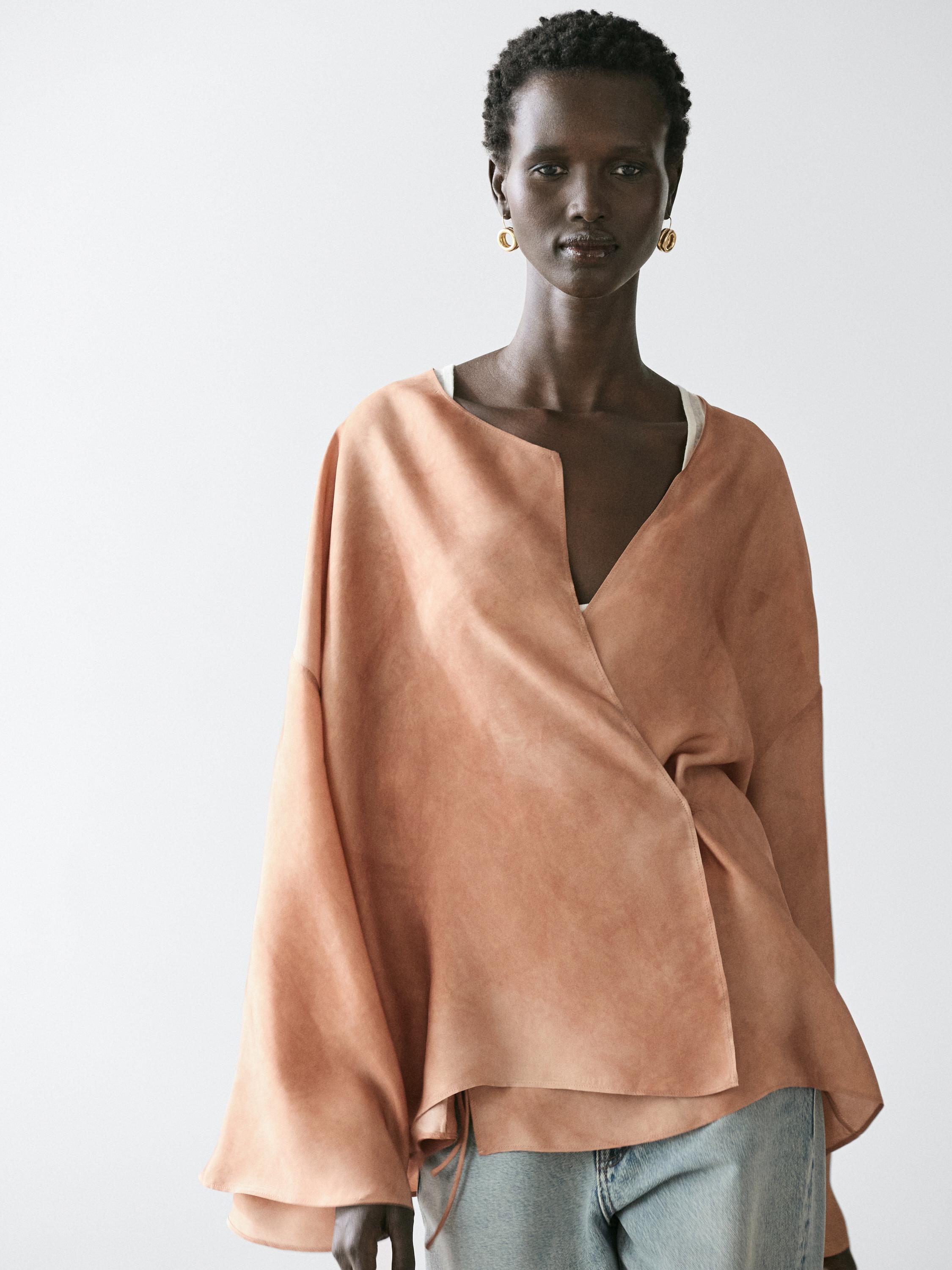 Blouse fluide croisée