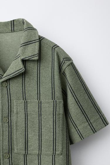 RUSTIC CAMP COLLAR SHIRT - Stripes by Zara - Image 2