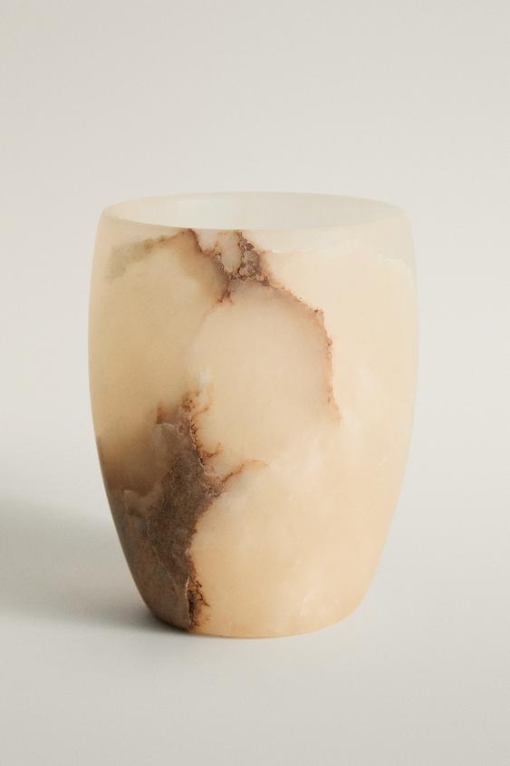 ALABASTER TOOTHBRUSH TUMBLER - Beige by Zara - Image 0