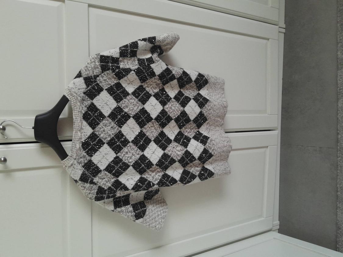 ARGYLE SEQUIN KNIT SWEATER - Image 7