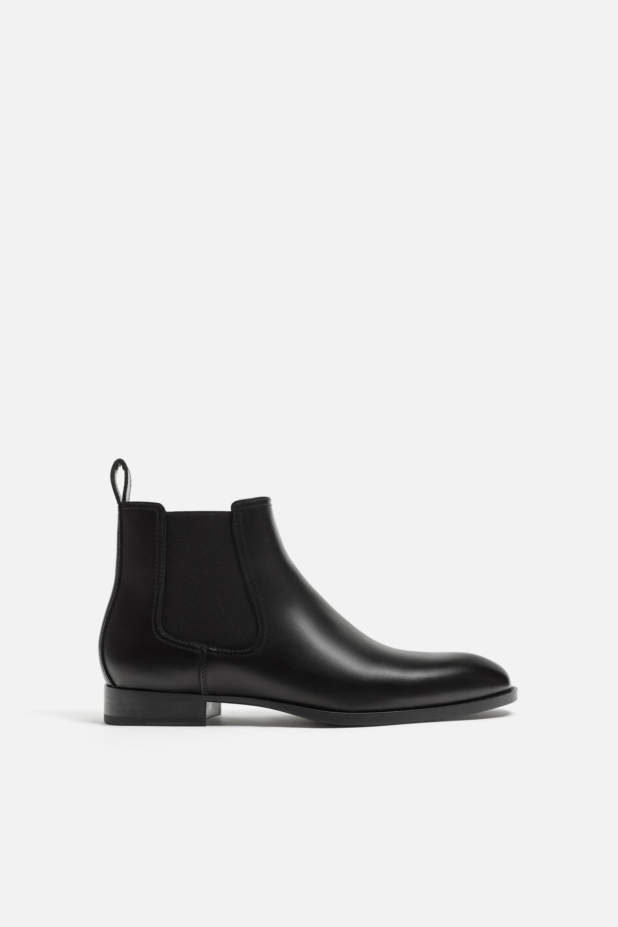 Zara Chunky Chelsea Boots Men CHELSEA BOOTS WITH POINTED TOE Black ZARA  India