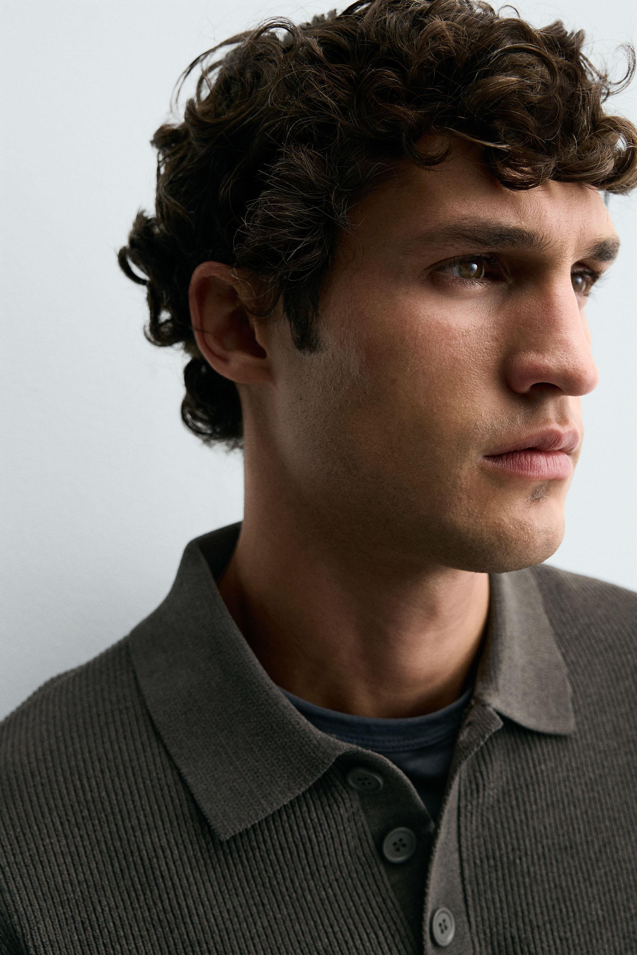 Zara CHENILLE KNIT POLO SHIRT - thumbnail 5 of 8