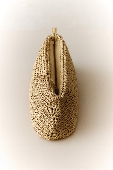 GROSSES KULTURBEUTEL AUS PAPIER - Beige von Zara