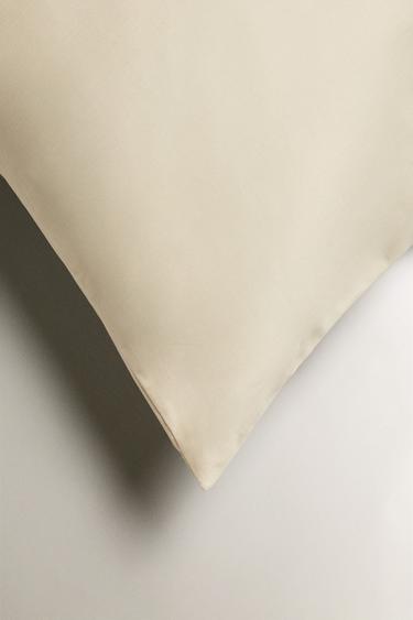 SATEEN PILLOWCASE (1000 THREAD COUNT) - Cream by Zara - Image 4