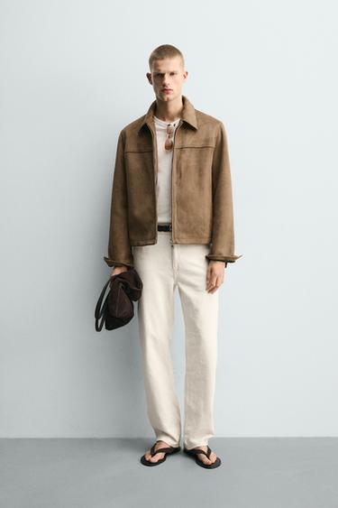 CHAMARRA RELAX FIT ANTELINA - Tostado de Zara - Imagen 0