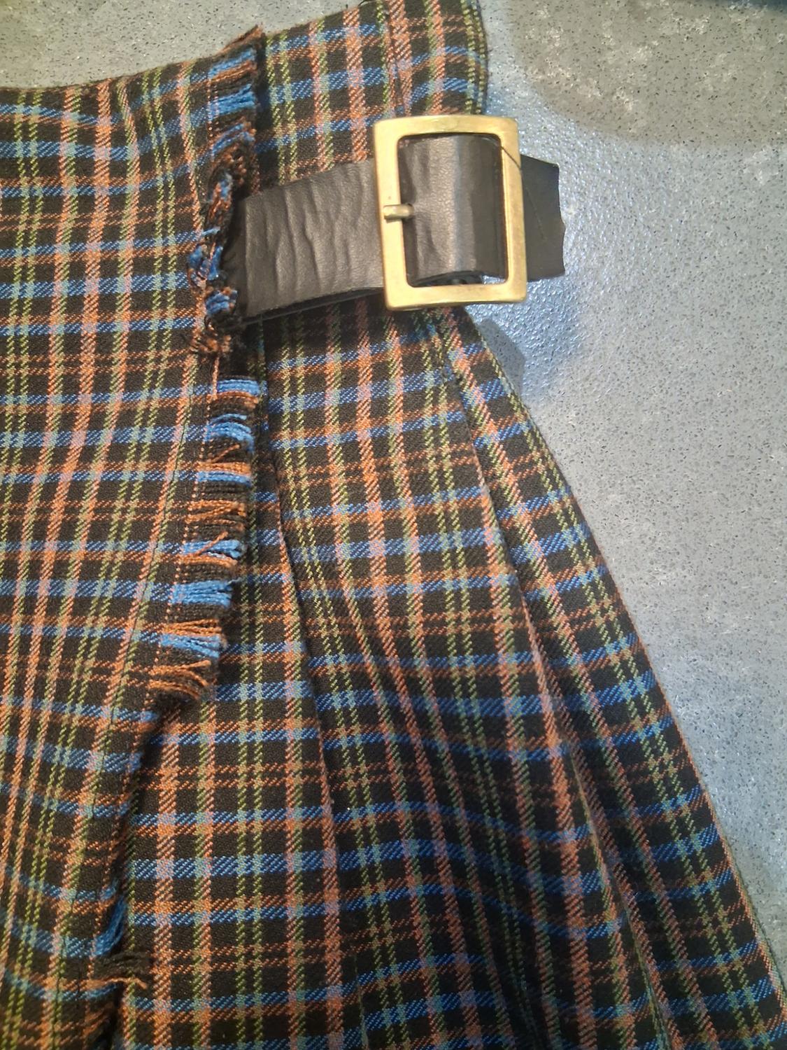 FRAYED SKIRT WITH BUCKLE - Image 4