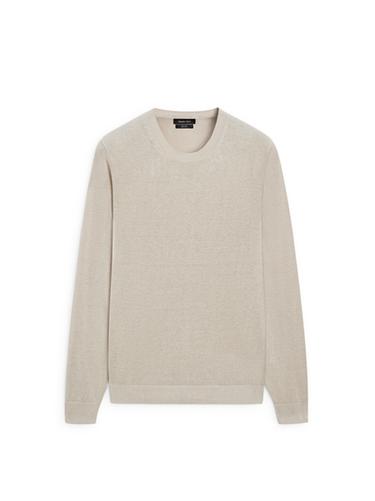 Zara Linen knit crew neck sweater - Beige