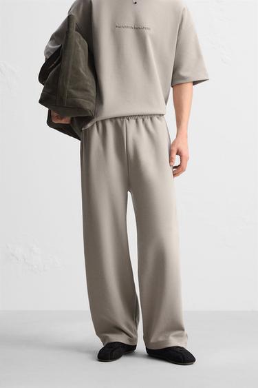RELAXED FIT TECHNICAL JOGGER TROUSERS - Grey by Zara