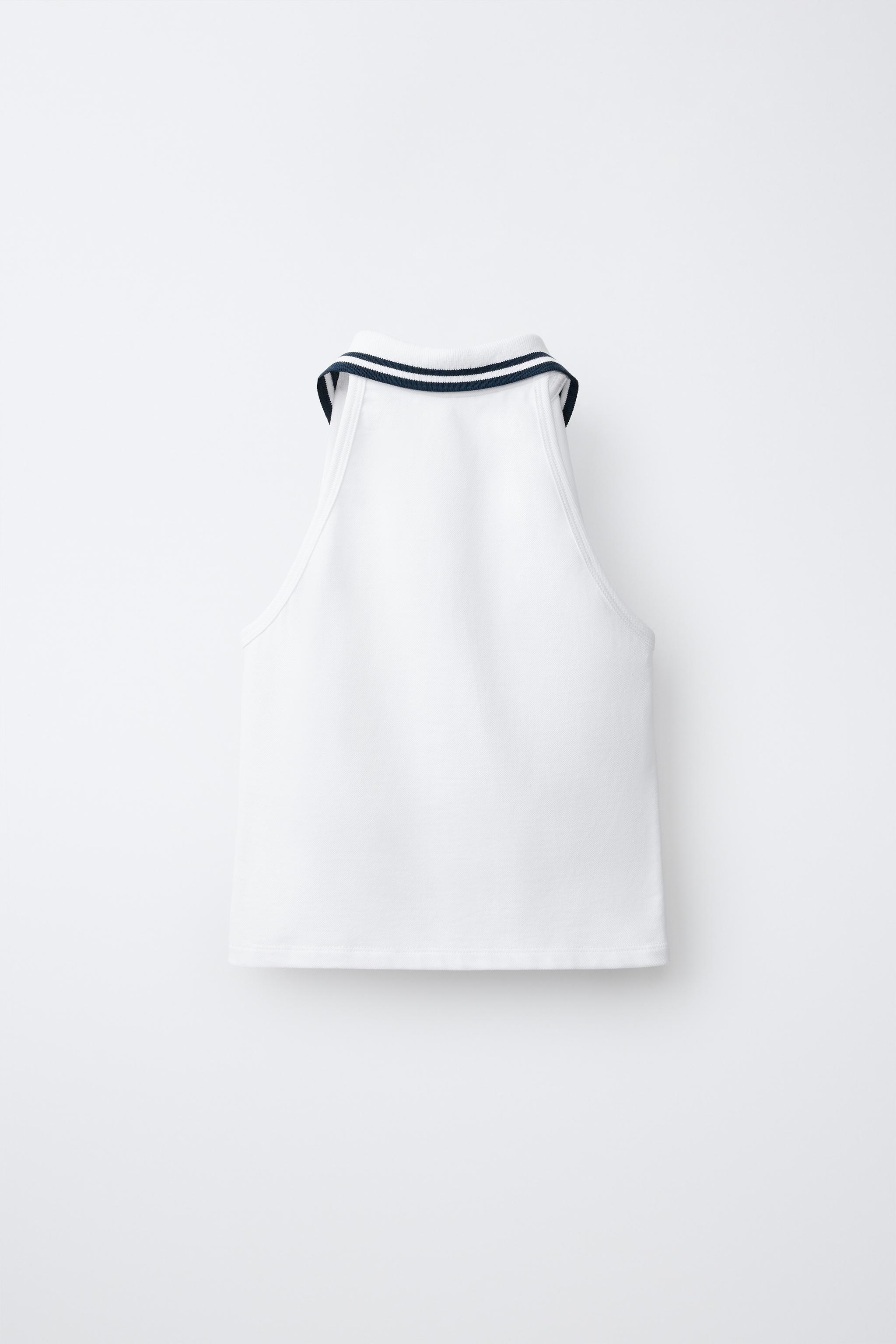 HALTER NECK PIQUÉ POLO