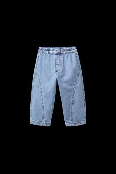 Zara STITCHED BAGGY JEANS - Light blue - Image 0