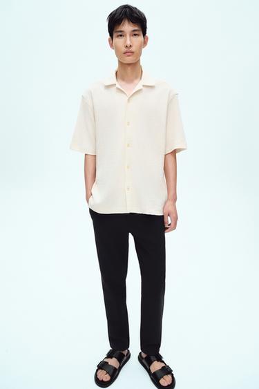 Zara 紋理襯衫 - 裸色 - 圖片 0