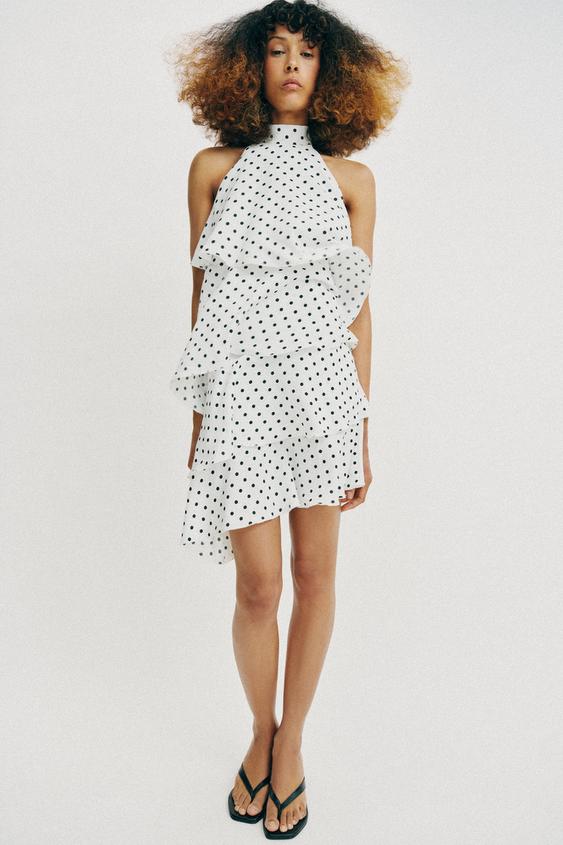 POLKA DOT HALTER DRESS from Zara - $69.90