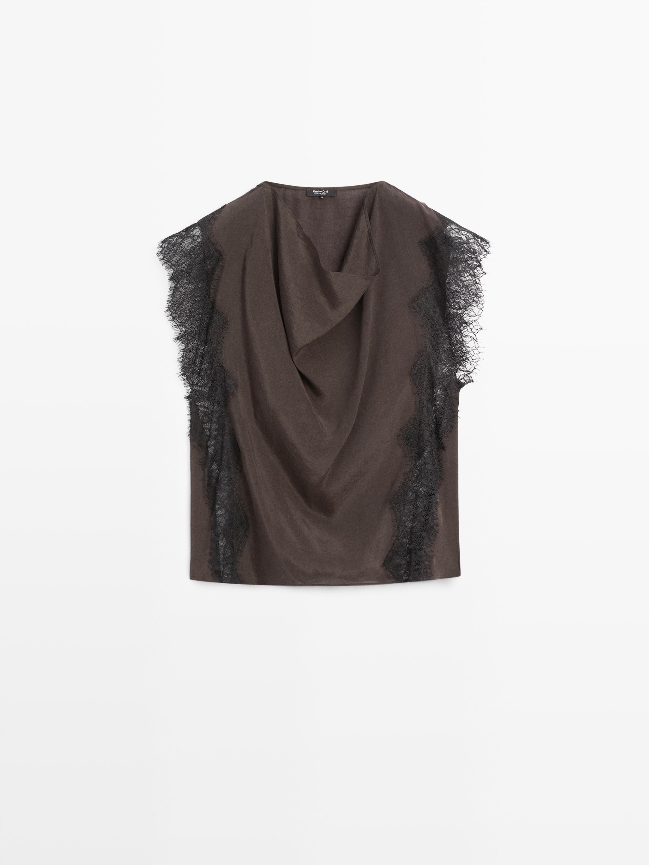 Camisole top with lace detail