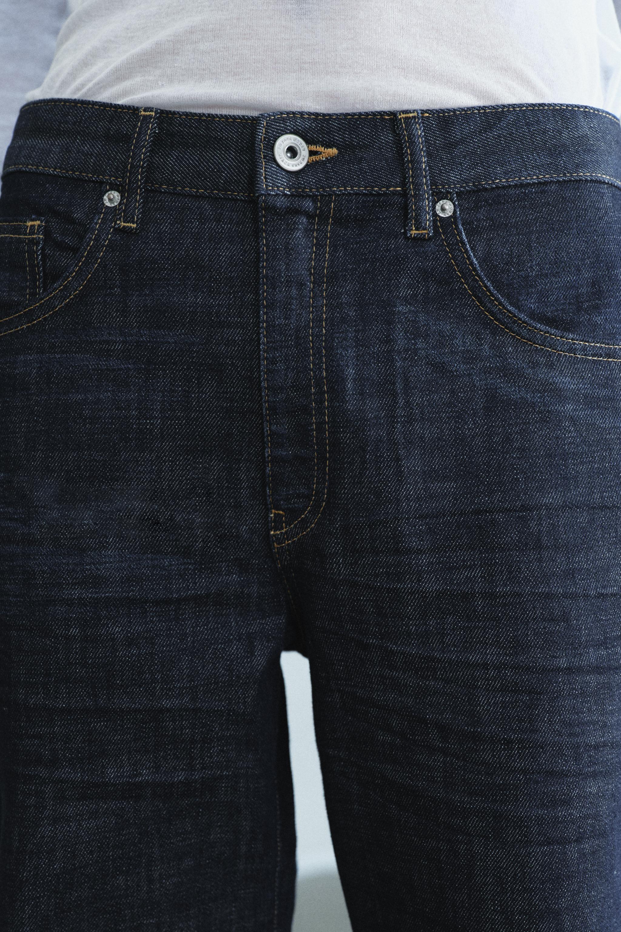 Zara ZW COLLECTION STRAIGHT ORTA BEL JEAN görsel 4