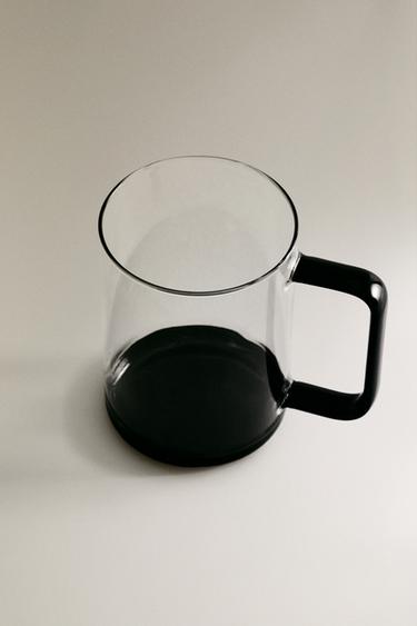 CONTRAST BOROSILICATE MUG - Black by Zara - Image 1