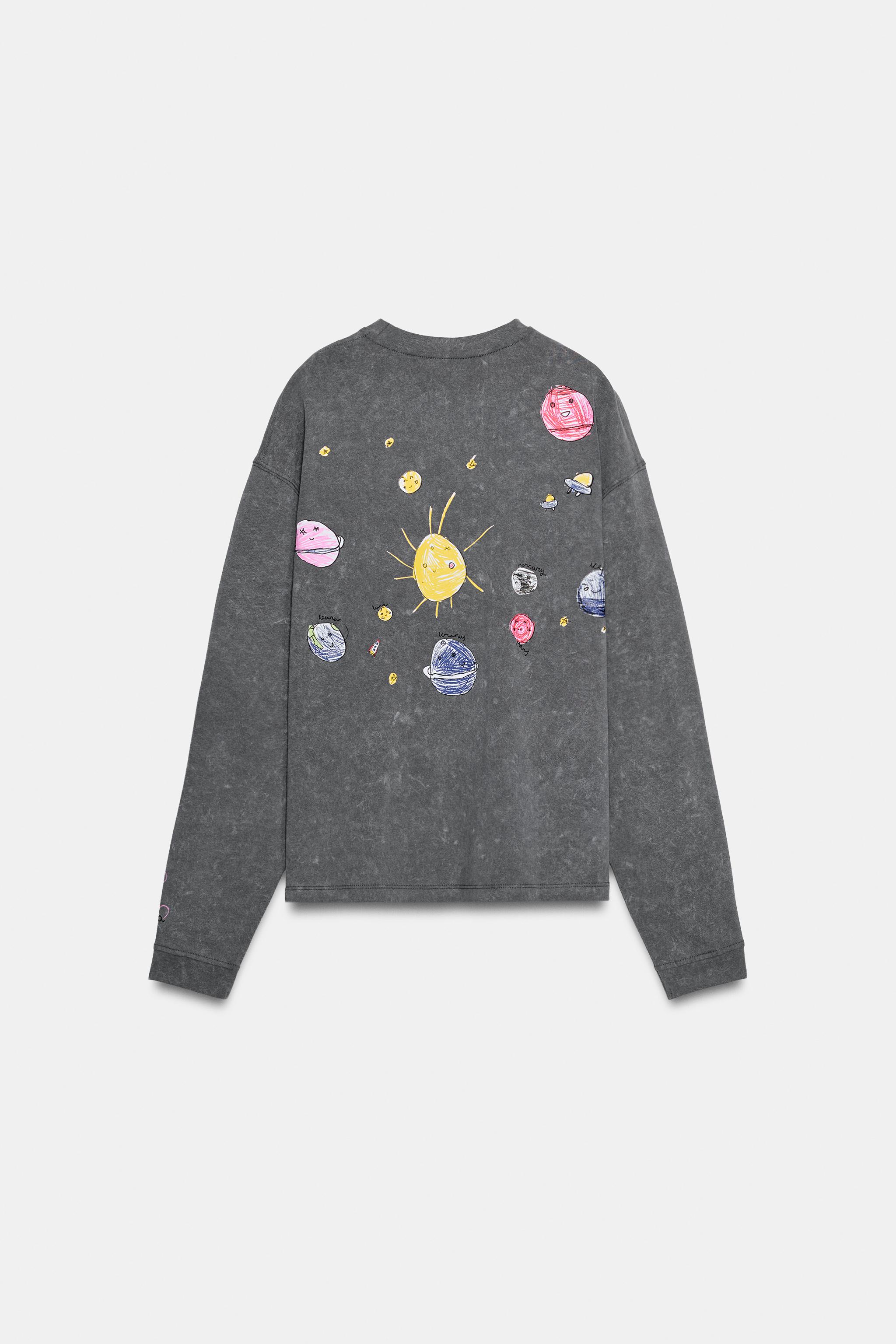 WASHED PLANET GRAPHIC T-SHIRT