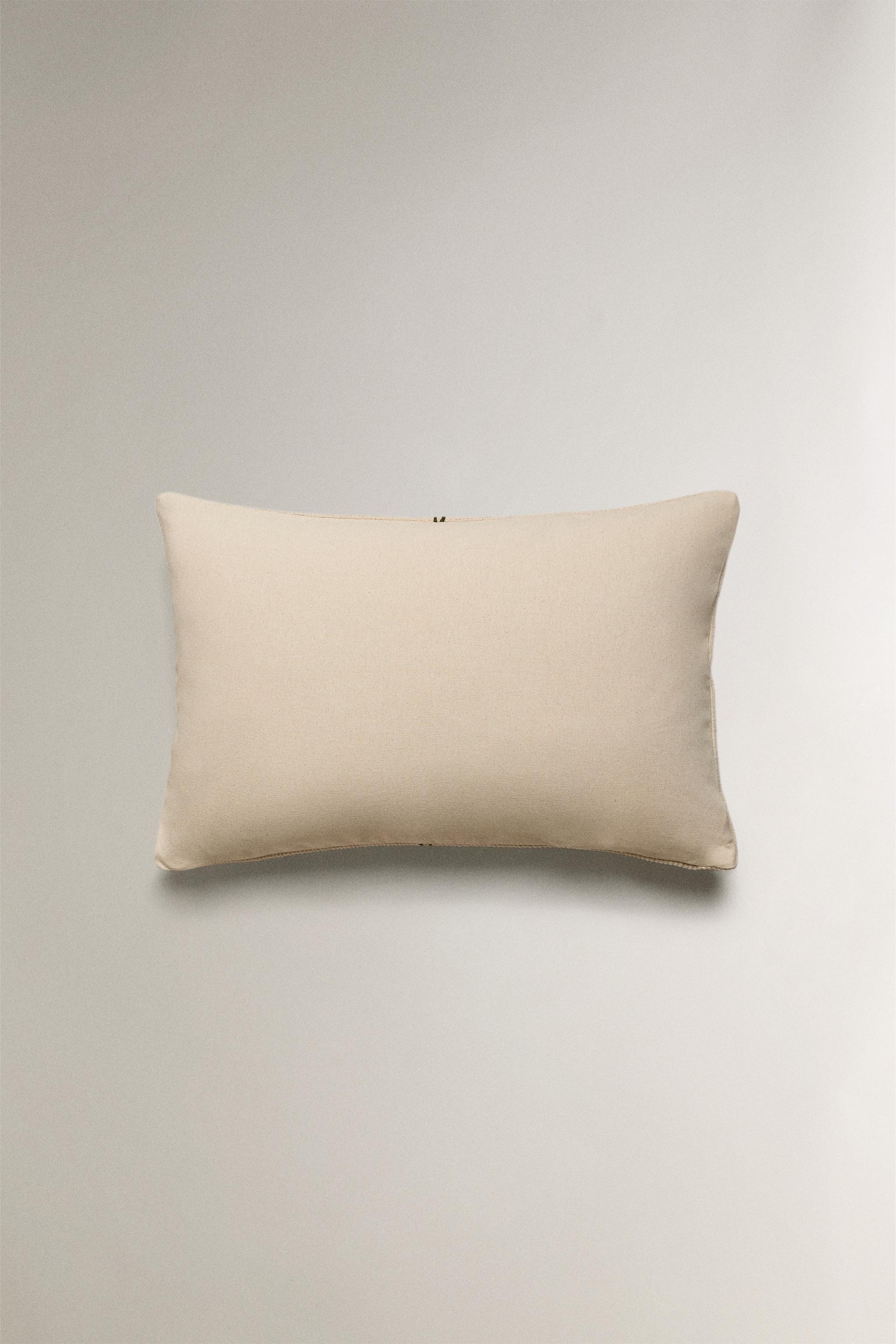 ダブルライン クッションカバー - レッドブラウン | ZARA Japan / 日本