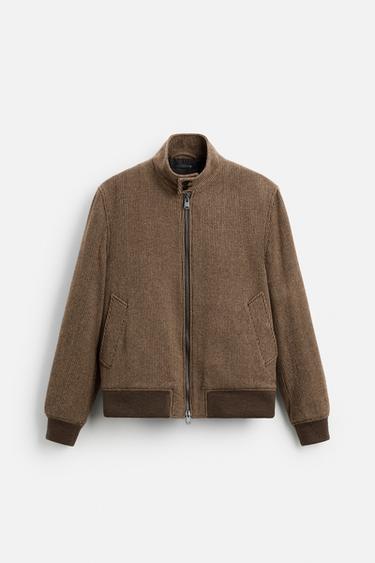 HOUNDSTOOTH TEXTURED JACKET - Brown by Zara - Image 6