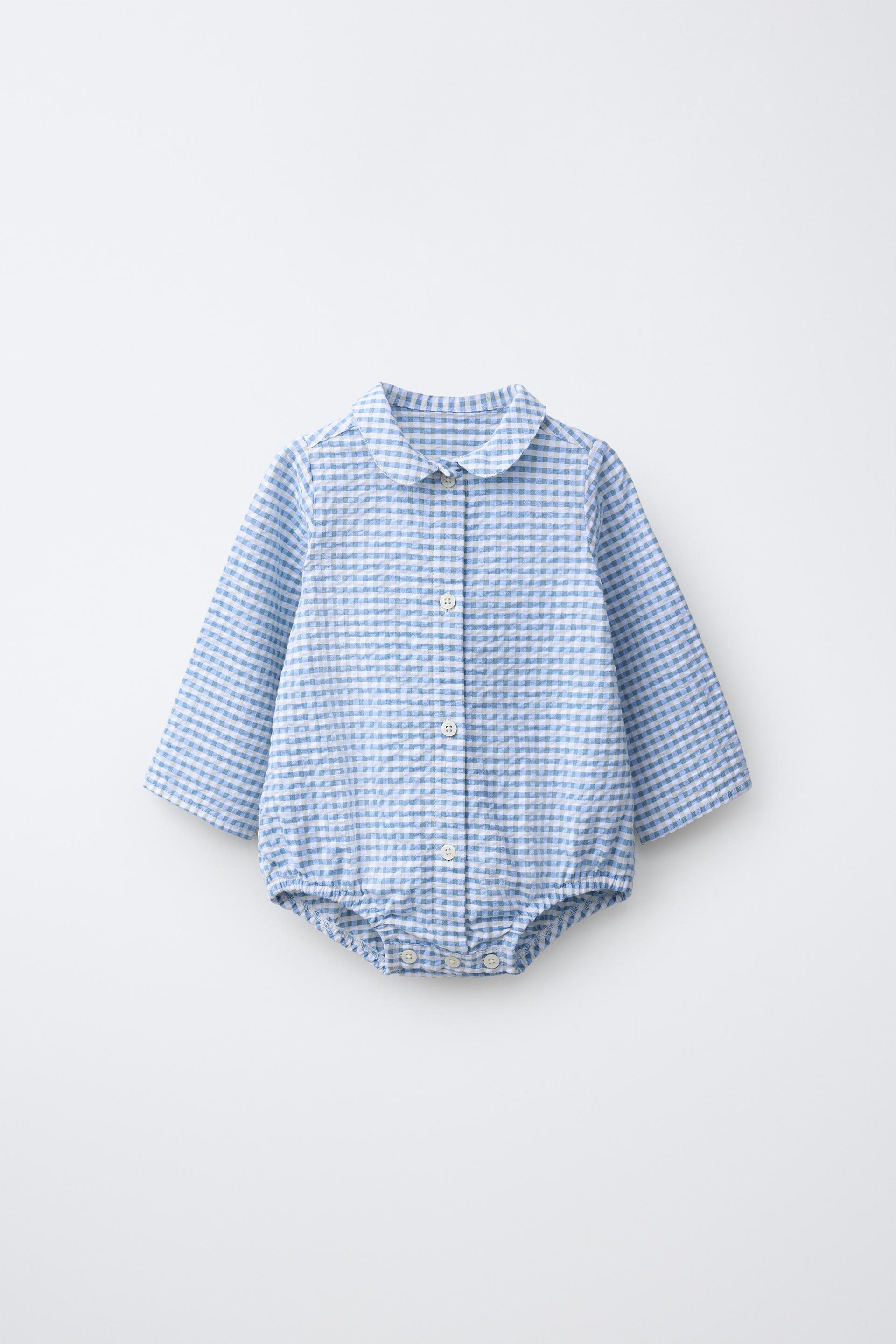 Printed Gingham Bodysuit