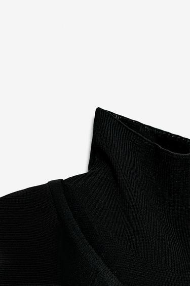 Zara DOUBLE LAYER DRESS LIMITED EDITION - Black