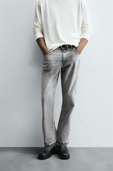 JEAN FLARE FIT - Gris de Zara
