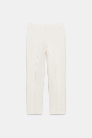 PANTALON CHINO DROIT ZW COLLECTION - Écru de Zara - Image 4
