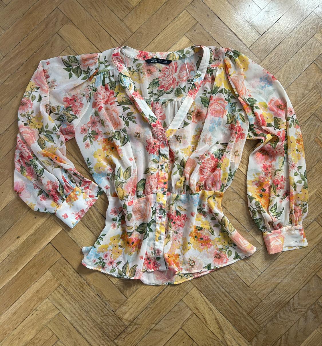 FLORAL PRINT BLOUSE - Image 3
