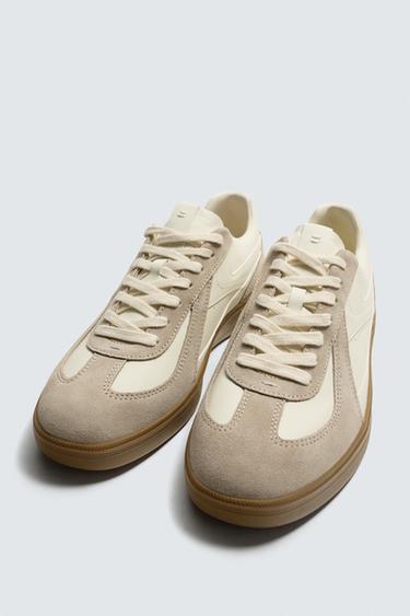TRAINERS WITH CONTRAST SOLE - White by Zara - Image 4