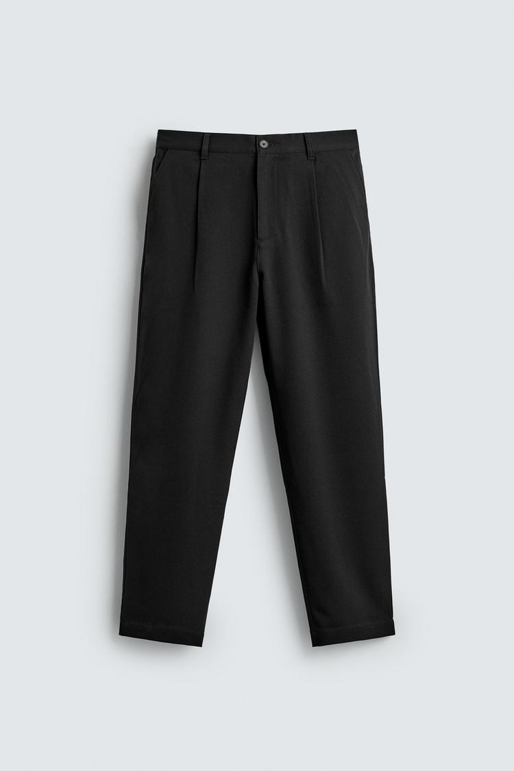 ZARA COMFORT STRAIGHT-LEG TROUSERS