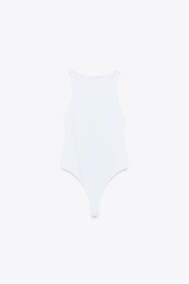 BODY HALTER POLIAMIDA - Blanco de Zara