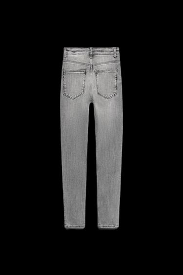 TRF SCULPT HIGH-WAIST JEANS - Light grey by Zara