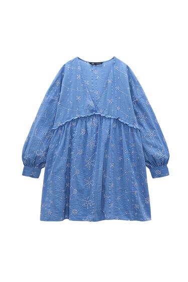 EMBROIDERED SHORT DRESS