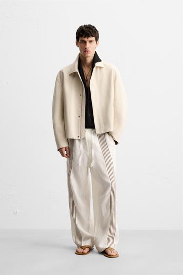 RELAXED FIT BOMBER JACKET - Sand by Zara