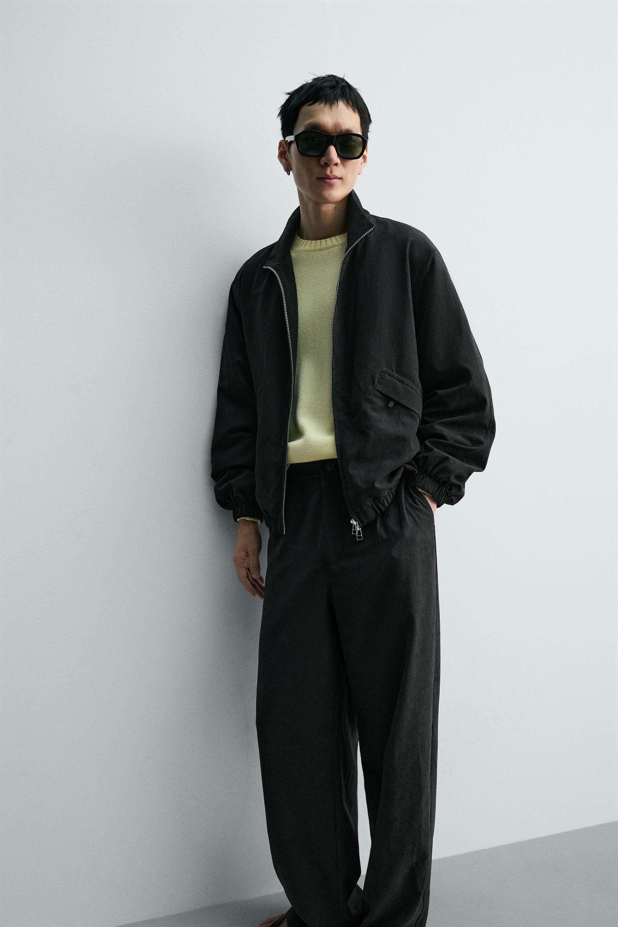 ソフトフルイドパンツ - ブラック | ZARA Japan / 日本 ソフトフルイドパンツ - ブラック | ZARA Japan / 日本