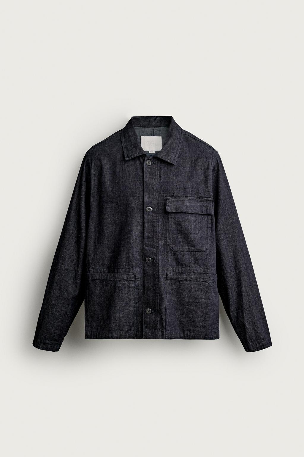 RELAXED FIT DENIM OVERSHIRT