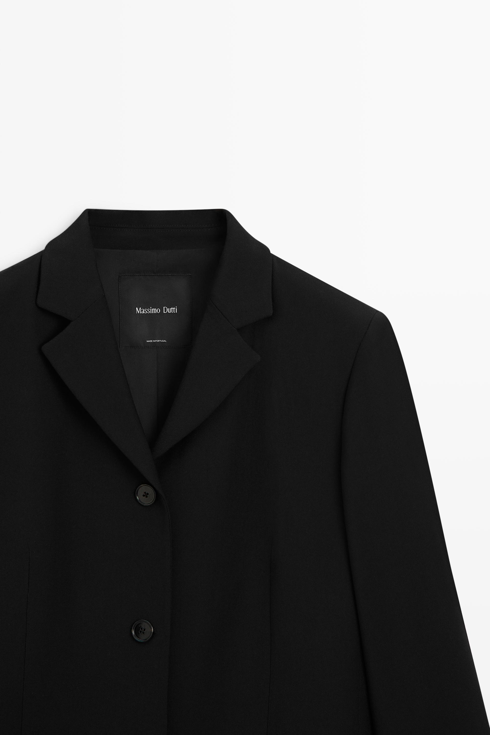 Wool blend coat