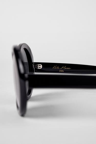LUNETTES DE SOLEIL RONDES KATE MOSS X ZARA - Noir de Zara - Image 3