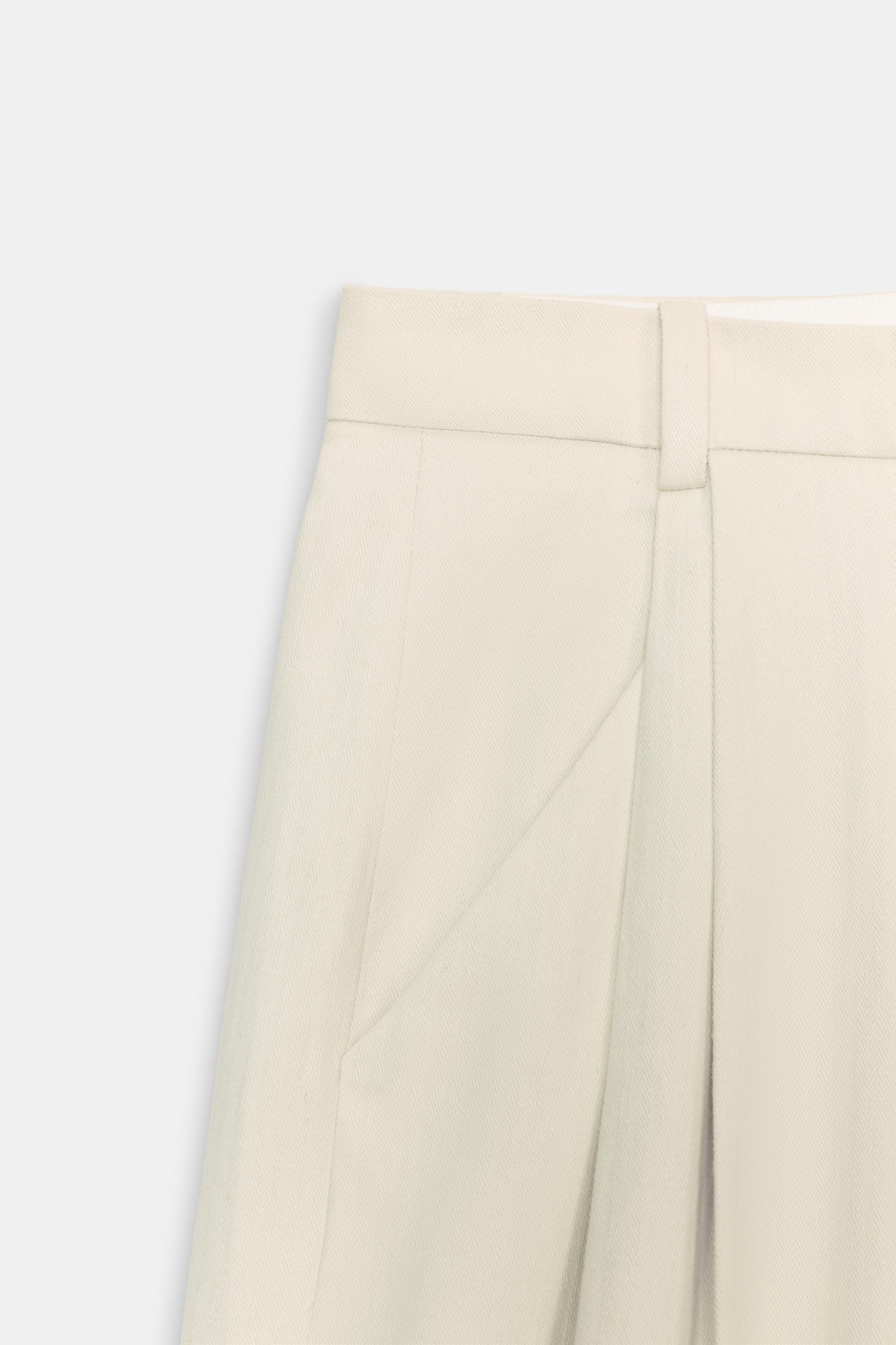 PANTALON À PLIS AVEC LIN ZW COLLECTION