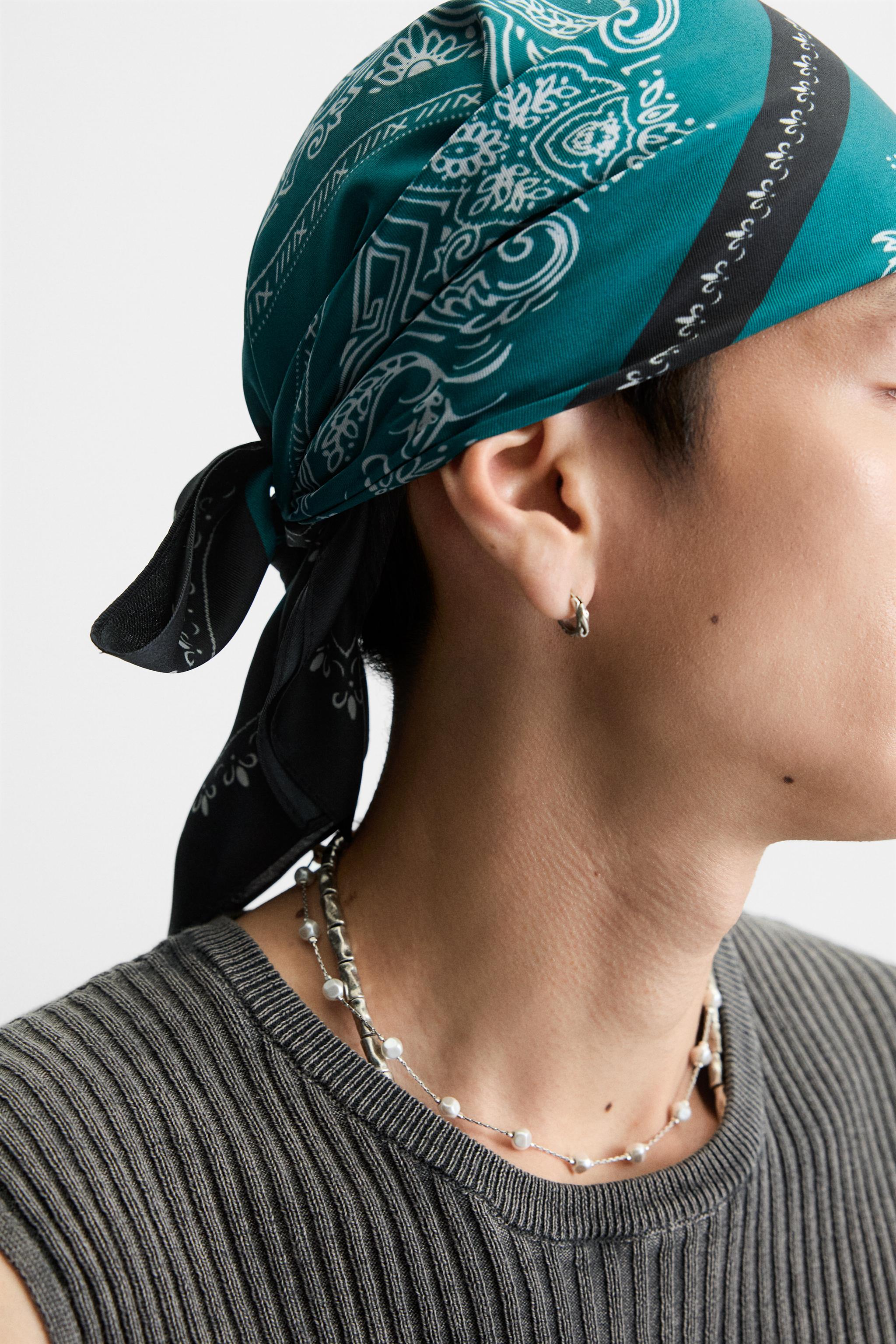 PAISLEY PRINT BANDANA - Bluish | ZARA United States