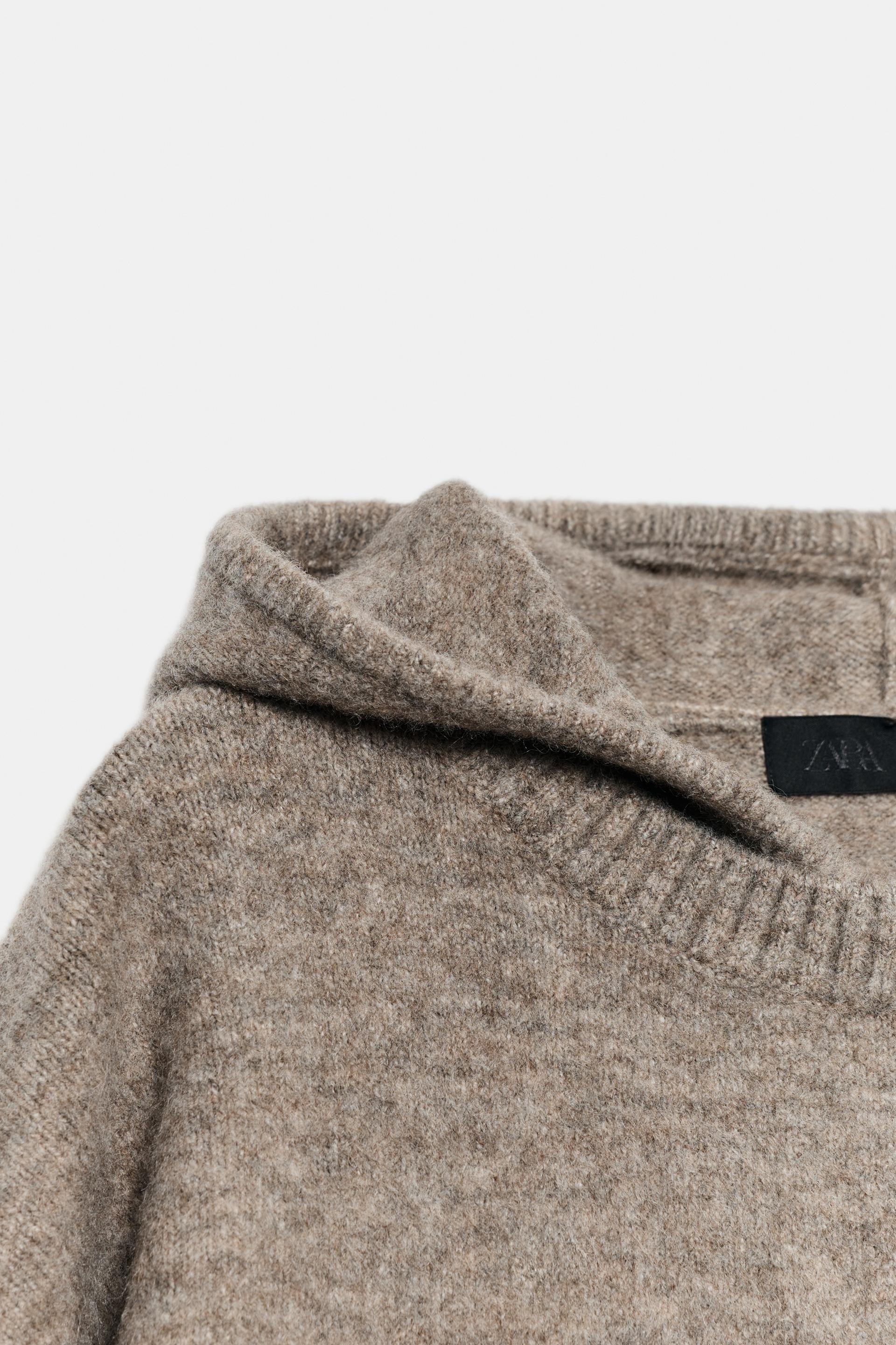 OVERSIZED KNIT HOODIE SWEATER thumbnail 9