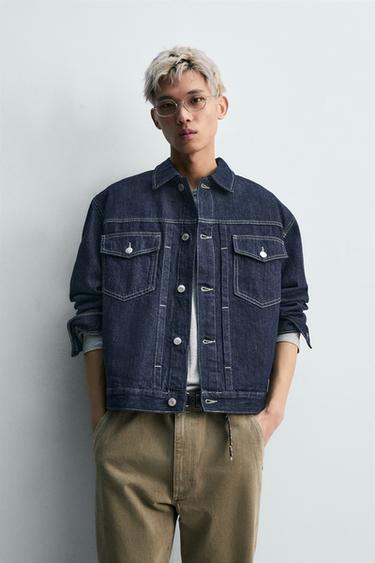 OVERSIZED FIT DENIM JACKET - Indigo by Zara