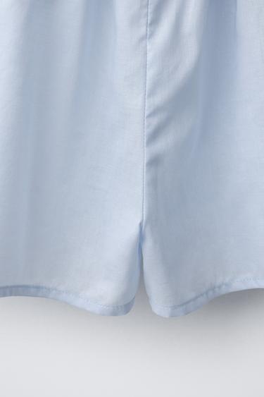 JUPE BRODÉE FLEURS - Bleu de Zara - Image 3