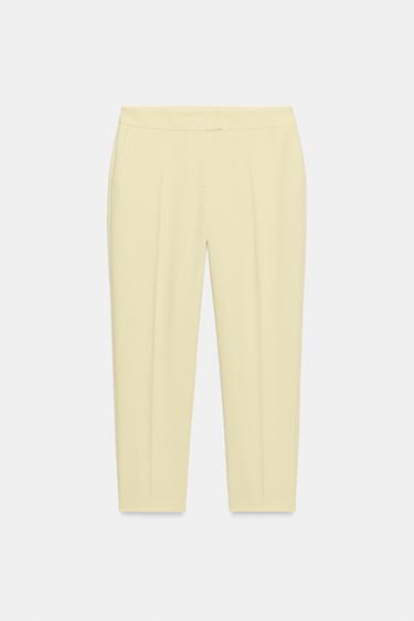 HIGH-WAIST TROUSERS - Yellow by Zara - Image 0