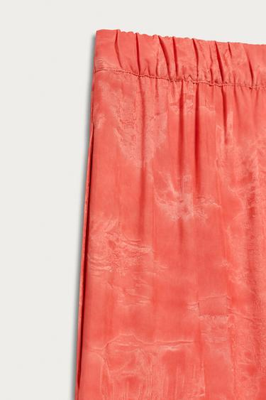 MARISA BERENSON X ZARA FEATHER TROUSERS - Red / Orange by Zara - Image 3