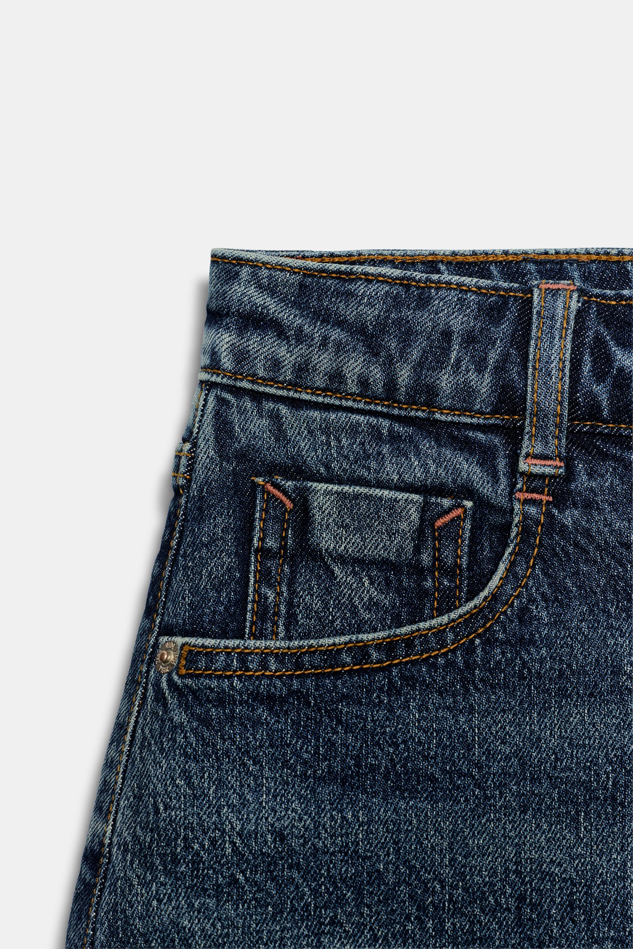 JUPE-PANTALON Z1975 EN JEAN BAS SANS COUTURE